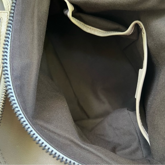 Authentic Burberry Smoked Check Satchel Beige Grey And Leather Bartow Bowler Bag - Picture 9 of 15